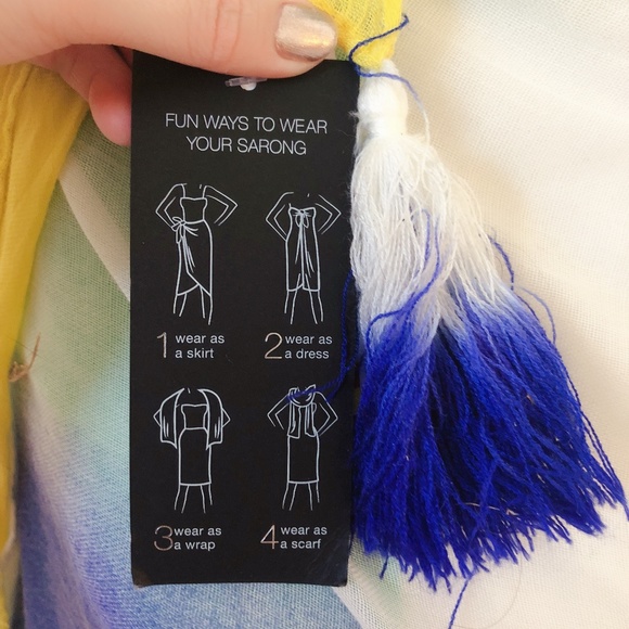 INC International Concepts Ombre Pareo Blue - Picture 4 of 5